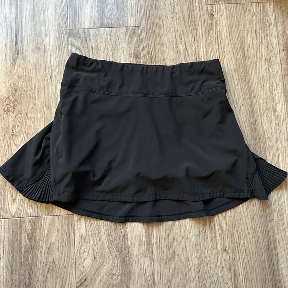 Lululemon Play Off The Pleats Skirt Tennis Pickleball Golf in Black Size 2 - Picture 5 of 9